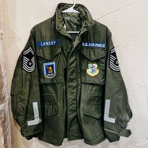 VTG M-65 War Time Field Jacket Vietnam Era XS Men Sergeant Major Patches